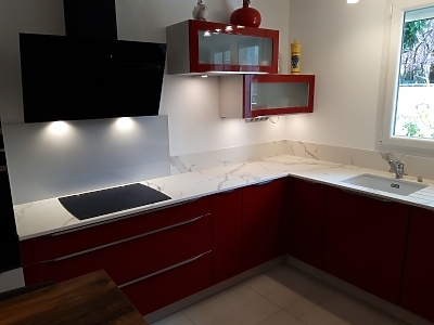 Plan de travail en Dekton Aura 22 en finition mate