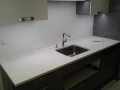 Plan de travail en quartz Unistone Bianco Carrara