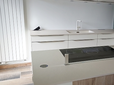 Plan de travail en Dekton Edora en finition mate