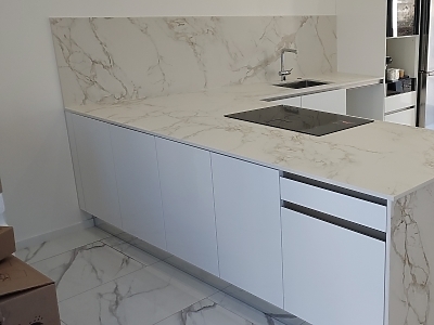 Plan de travail en Dekton Entzo 22 en finition mate