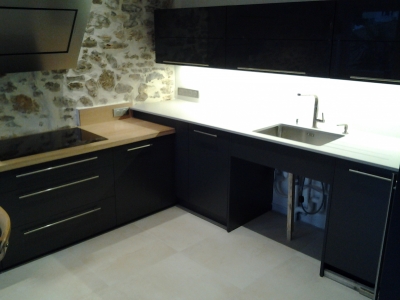 Plan de travail en Dekton Ventus en finition mate