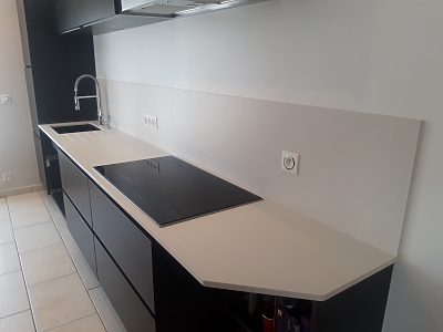 Plan de travail en Dekton Zenith en finition mate